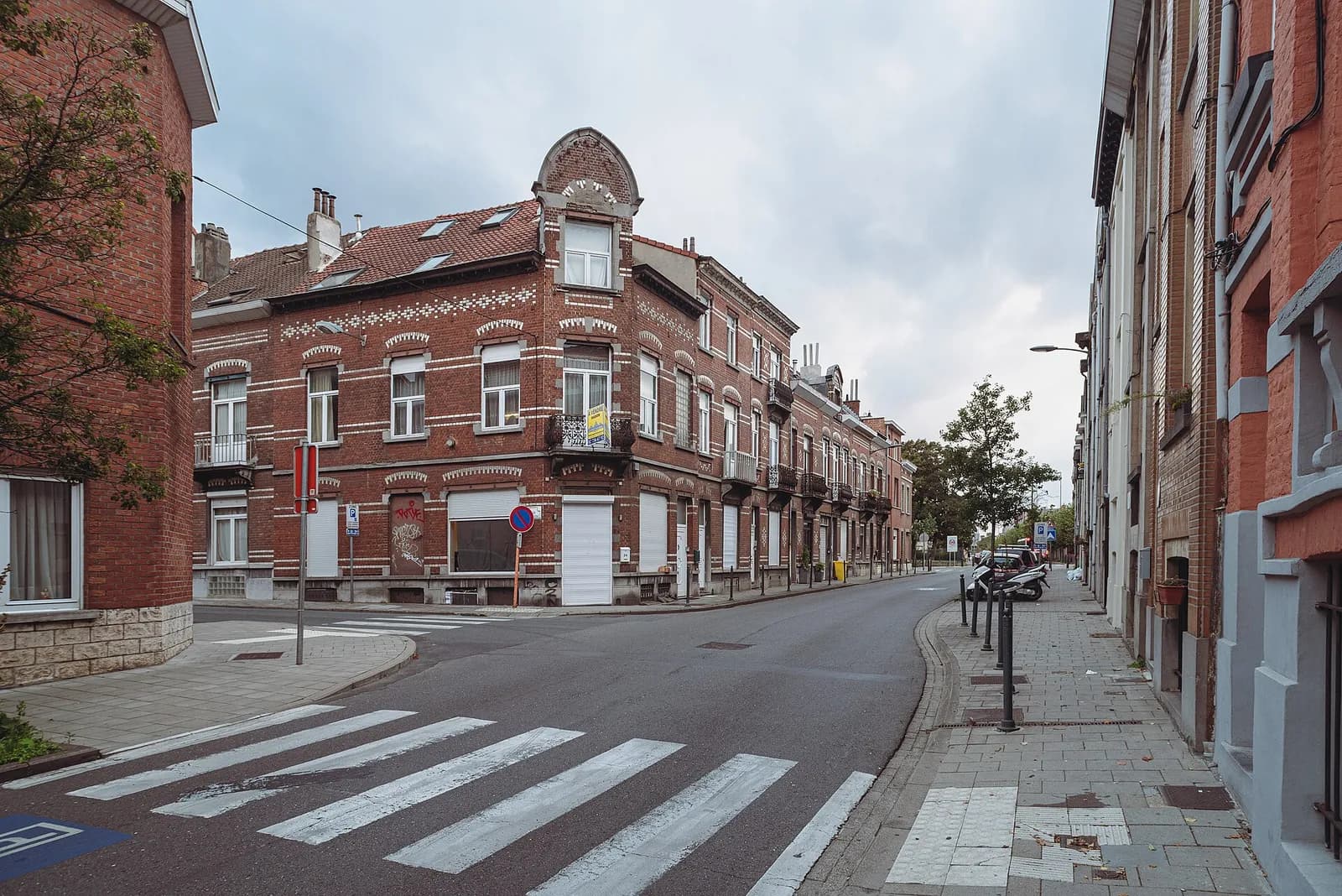 Rue résidentielle à Evere