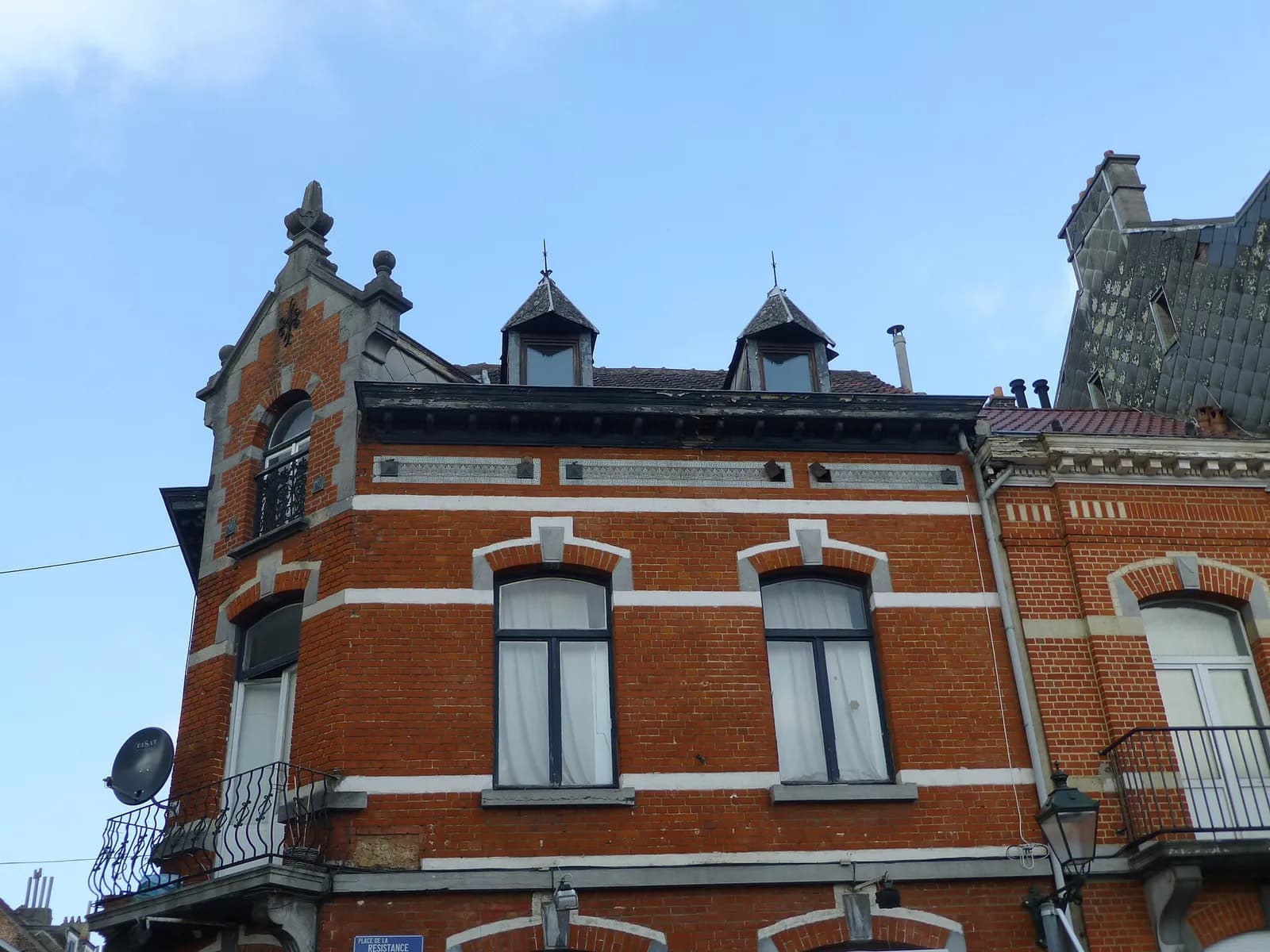 Façade de maison à Anderlecht
