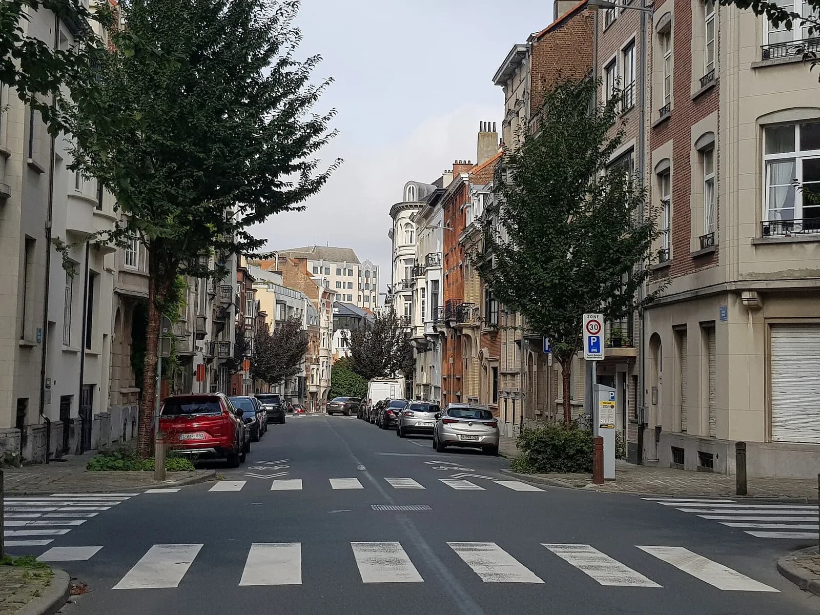 Rue résidentielle à Etterbeek