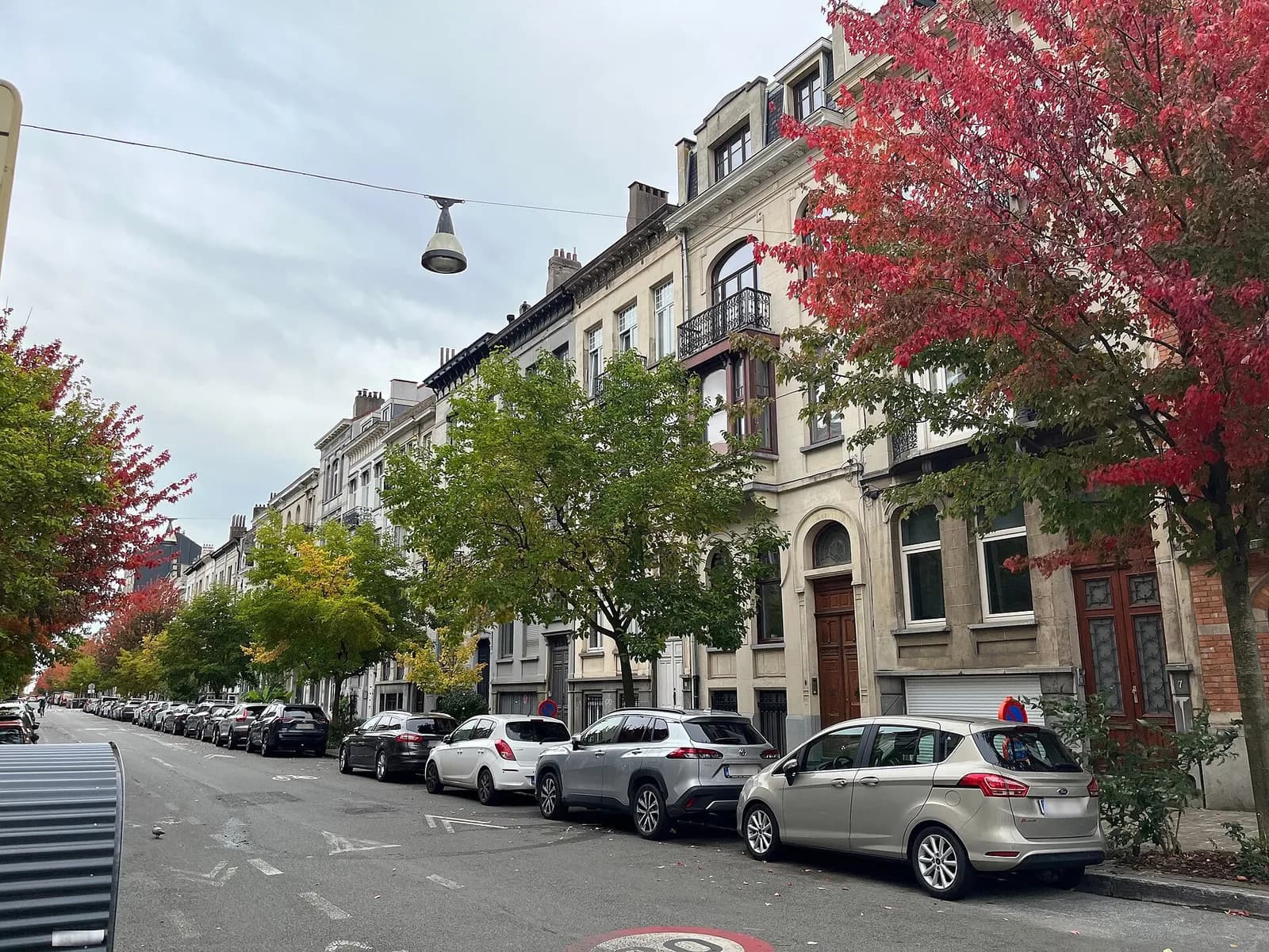 Rue arborée à Schaerbeek